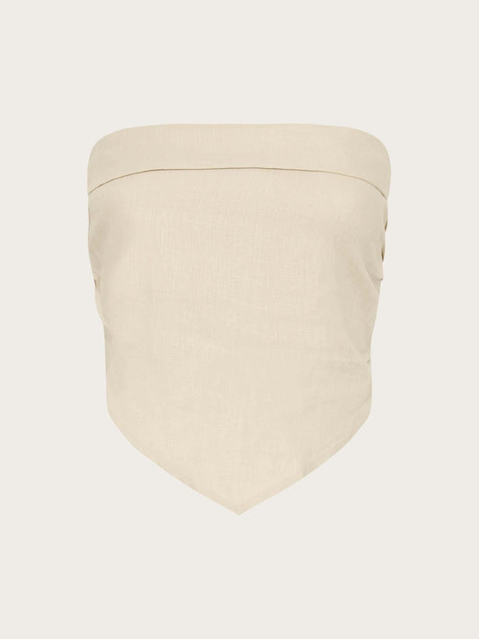 Antibes Strapless Top - Sand